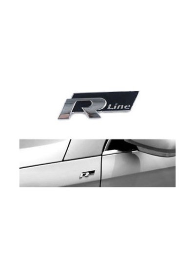Volksvagen R Line Metal Yapıştırma Logo Arma Sticker