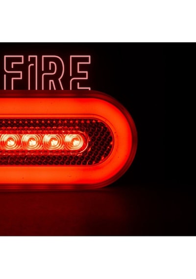 Ahmet Otomotiv Çeray Kırmızı Neon Ortadan Sinyalli Gizli Vidalı Led Lamba 12v-24v