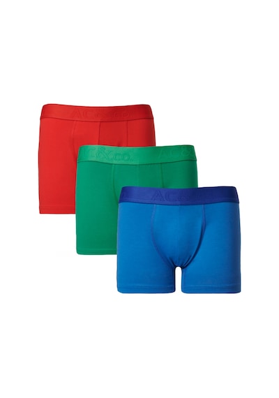 Ac&Co / Altınyıldız Classics Erkek Saks-Kırmızı 3Lü Boxer Paketi 4A03212P3007Sazxxl