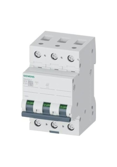 3x25 Amper B Otomat Sigorta Üç Fazlı 5sl6325