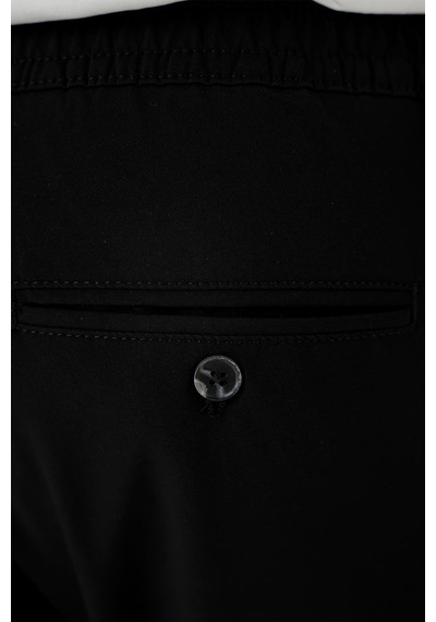 Efor Comfort Fit Beli Lastikli Yan Cep Siyah Jogger Pantolon P 1150 Siyah