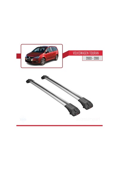 Volkswagen Touran 2003-2010 Arası İle Uyumlu Ace-1 Ara Atkı Tavan Barı Gri