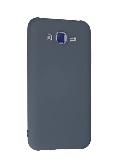 Samsung Uyumlu Galaxy J7 Uyumlu Kılıf Nano İçi Kadife Silikon - Gri