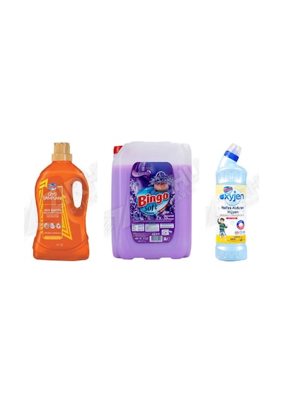 Bingo Giysi Şampuanı 3lt + Soft + Oksijen 750 Ml 3'lü Set Diğer