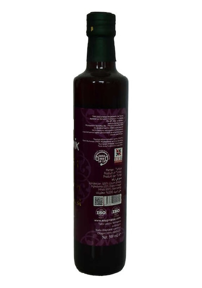 Saygın Bio Tarihi Organik Üzüm Sirkesi Cam Şişe 500 ML