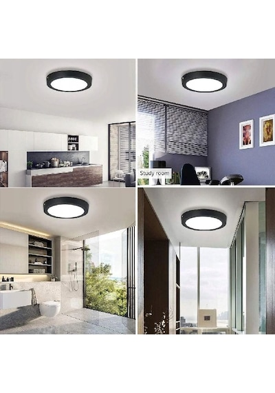 Cata 30w Siva Üstü Panel Led Yuvarlak Ct-5238 Beyaz Isik Siyah