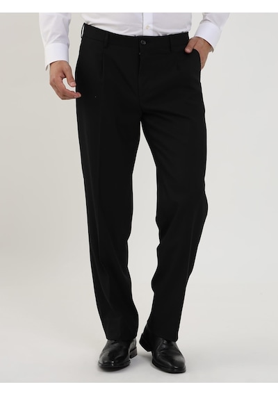 Dufy Siyah Erkek Regular Fit Düz Klasik Pantolon - 98178-siyah Siyah