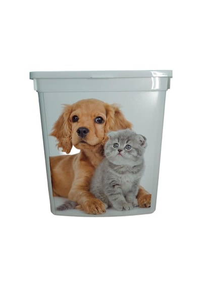 Evcil Hayvan Kuru Mama Saklama Kutusu Kedi Köpek Kuru Mama Kabı