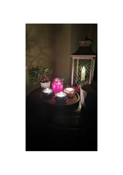 3'lü Geometrik Mini Mumluk, Dekoratif Mumluk, Mnmmlk-123as Çok Renkli
