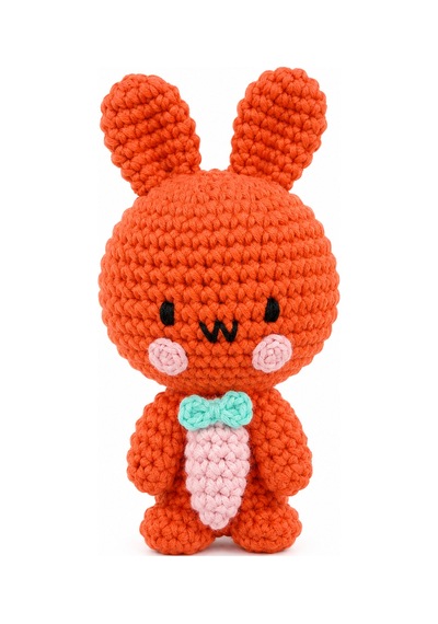 Bakgelal Hello Adorable Tavşan Dostlar Amigurumi Yapım Seti 2 Tavşan Figürü, Tığ Ve İplik Dahil