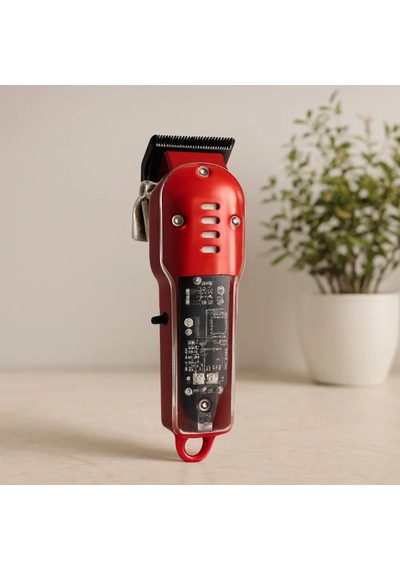 Jenerik Usb Şarjlı Saç & Sakal Kesme Makinesi - Şeffaf Gövde