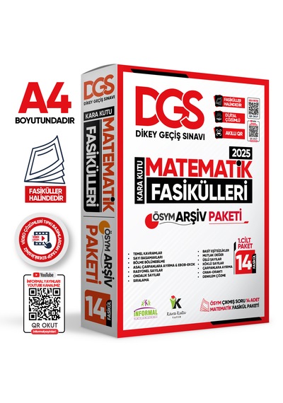 2025 Dgs Matematik Kara Kutu 1.cilt Fasikül Seti 14lü Ösym Çıkm