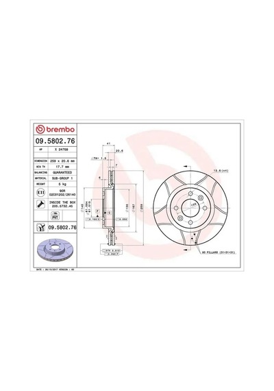 Renault Clio 1 Fren Diski On 1996-2008 Brembo 09580276 2adettir
