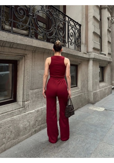 Byb Moda Tasarım Atletli Kaşkorse Takım S3986 Bordo