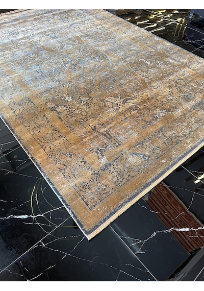 Elexus Halı Diamond 3775 Koyu Gri Bakır Salon Halısı