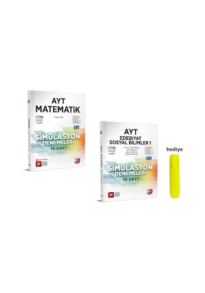 3d Yayınları Ayt Eşit Ağırlık Matematik Edebiyat Coğrafya Simülasyon Deneme Seti