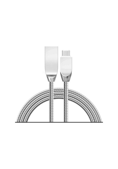 3.1A-Lightning-Type C Metal Yaylı Usb Hızlı Şarj Kablosu