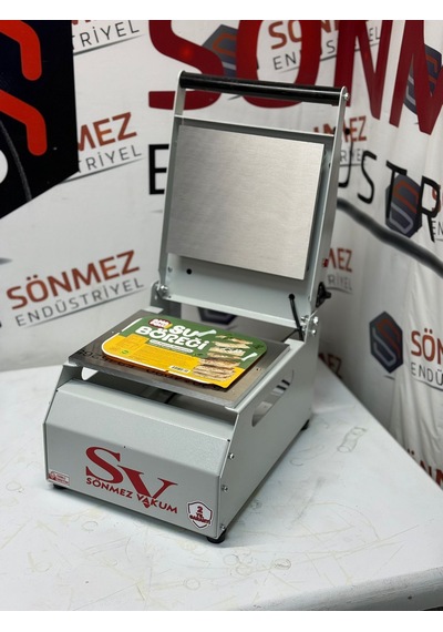 Sönmez Vakum Karton Tabak Yapıştırma Makinesi Su Böreği Döner Paketleme Makinası