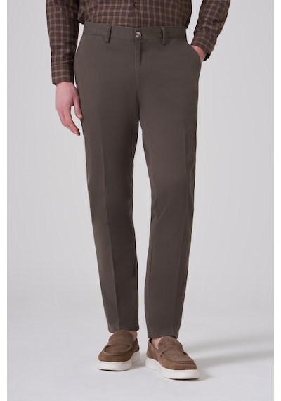 Morven Erkek Haki Pamuk Trend Dynamic Fit Chino Pantolon 26ks003006710 Haki