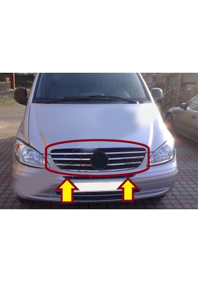 Vito W639 Ön Panjur Krom 7 Prç 2003 2004 2005 2006 2007 2008 2009
