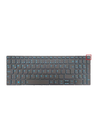 Lenovo 82gx008ctx Klavye Işıklı Mavi Tuş V1