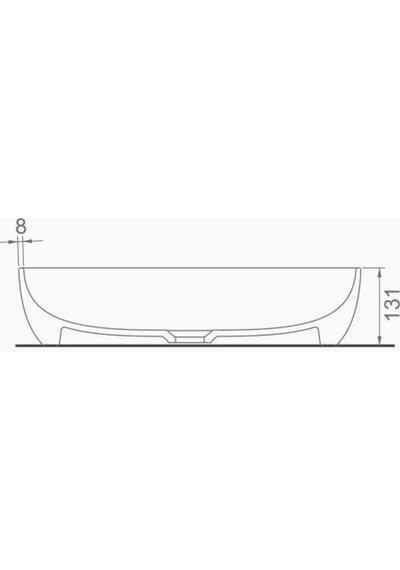 Seramiksan Tezgahüstü Lavabo Mat Antrasit 55 CM