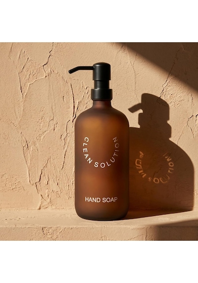 500 Ml Amber Cam Sıvı Sabunluk - Siyah Mat Pompalı, Buzlu Cam Şık Tasarım, Banyo Ve Mutfak İçin Dekoratif Sabun Diğer