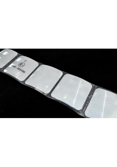 18 Adet 5cmx5cm Kesikli Beyaz Reflektif Bant Etiket