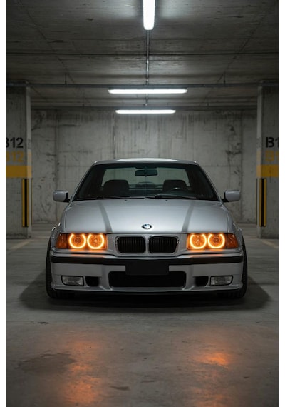 Bmw E36 Led Angel Halka Seti Amber Turuncu Far İçi Halka Takımı Premium Görünüm
