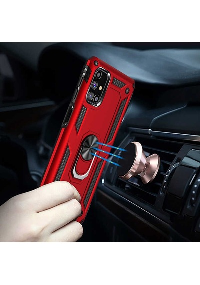 Galaxy M31s Kılıf Zore Vega Kapak Rose Gold