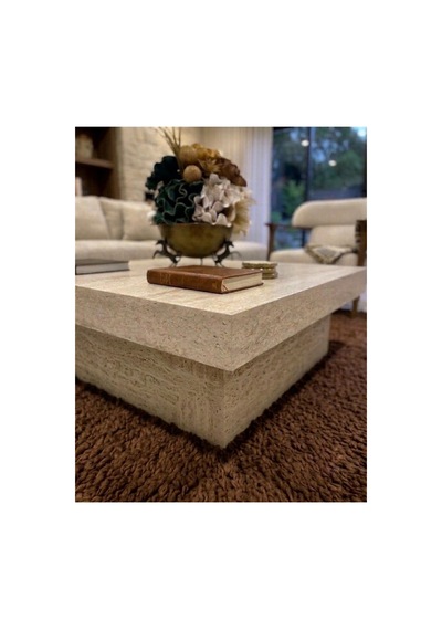 Modern Trave Wood Orta Sehpa Traverten - Traverten % 100 Mdf Ekru Ekru Modern Trave Wood Orta Sehpa Traverten - Traverten % 100 Mdf Ekru Ekru