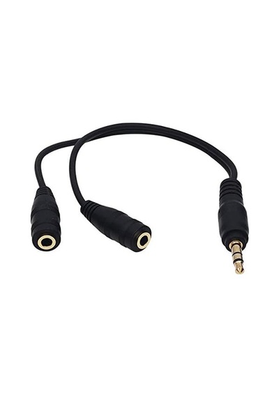 Parcbeny 14021 4822 Kulaklık Çoklayıcı 3.5 Mm Erkek/2 Stereo Dişi 20 Cm Y Kablo Belirtilmemiş