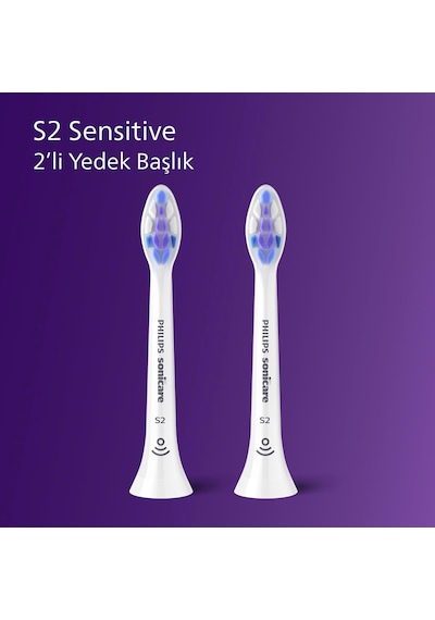 Philips Sonicare Sensitive Yedek Diş Fırçası Başlığı, 10 Kat Daha