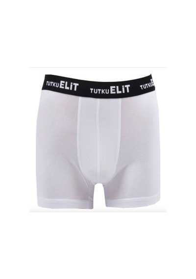 Tutku Elit Modal Elastan Spor Boxer Elt-1252 6'lı Paket Beyaz