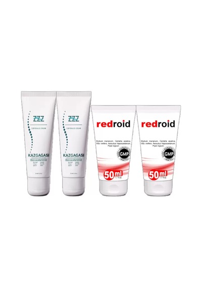 Kaz Gagası Kremi 2 Adet 100 Ml Corydalis Cream + 2 Adet Redroid 50 Ml Analbakım Kremi