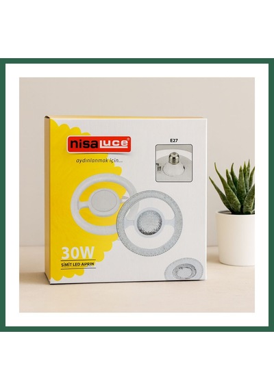 Bezos 30w E27 Led Ampul 6500k 2700 Lumen Simit Model Mika Kristal Plastik Cam Bzs01 Standart