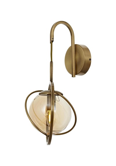 Ap-60291-1e Eskitme Kaplama Aplik E14 Metal Cam 22x24cm Çok Renkli