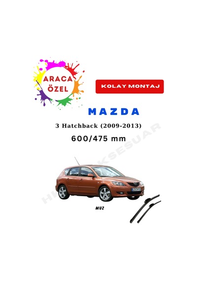 Mazda 3 Hatchback Silecek 2009-2013