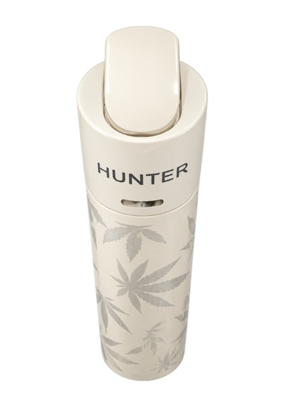 Hunter Tek Torch Pürmüz Beyaz Yaprak Desenli Metal Puro Çakmağı Ack060