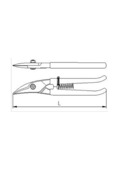 Izeltaş Kaportacı Makası Sağ 250Mm