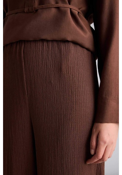 Defacto Straıght Fıt Düz Paça Bürümcük Pantolon H0423ax26spbn320 Kahve-bn320