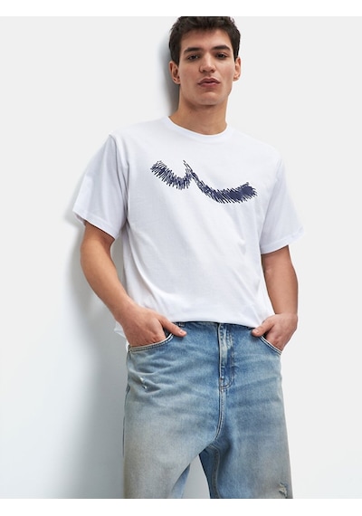 Ltb Baslıkı Erkek T-shirt - Beyaz 01225841766089 100