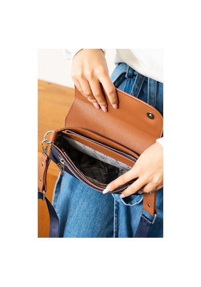 Just Polo Kadın Krem Camel El Ve Omuz Çantası 346005mh Lacivert - Taba 40049164