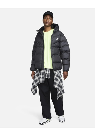 Nike Windrunner Primaloft Storm-fıt Kapüşonlu Şişme Erkek Ceketi-7012 Siyah