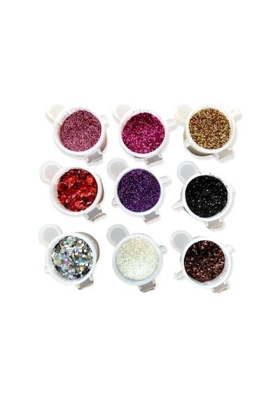 Epoksi Reçine Sim & Glitter Seti, Mum Simi, Beton Hobi Kendin Yap 9lu Set