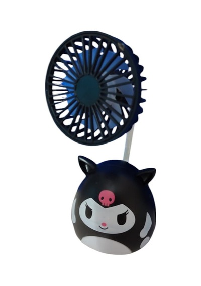 Kuromi Figürlü Mini Masaüstü Usb Fan Taşınabilir Tasarım Hediyelik Eşya Doğum Günü