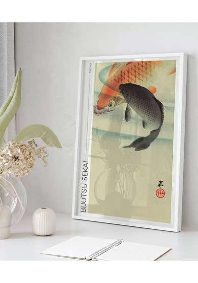 Çerçevesiz Poster Bijutsu Sekai İki Koi