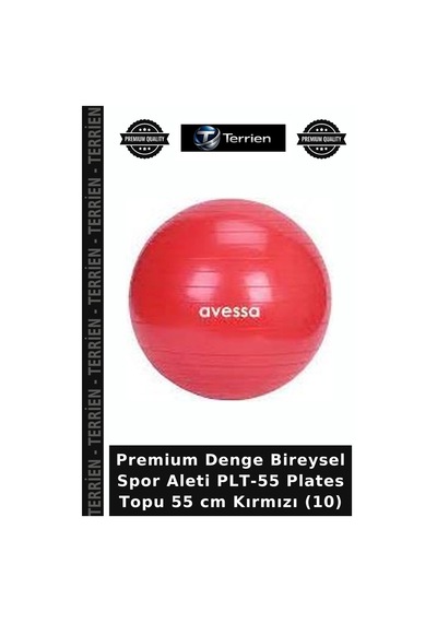 Premium Denge Bireysel Spor Aleti Plt-55 Plates Topu 55 Cm Kırmızı 10