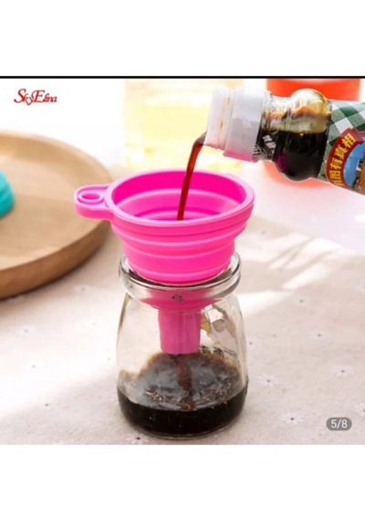 2 Adet Mini Katlanabilir Silikon Huni Silikon 2 Silikon Diğer