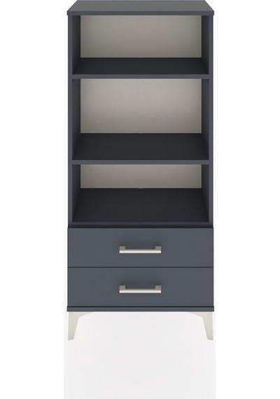 Hyperion Dolap 3 Raflı 2 Çekmeceli 60x44x134 Antrasit-antrasit Antrasit